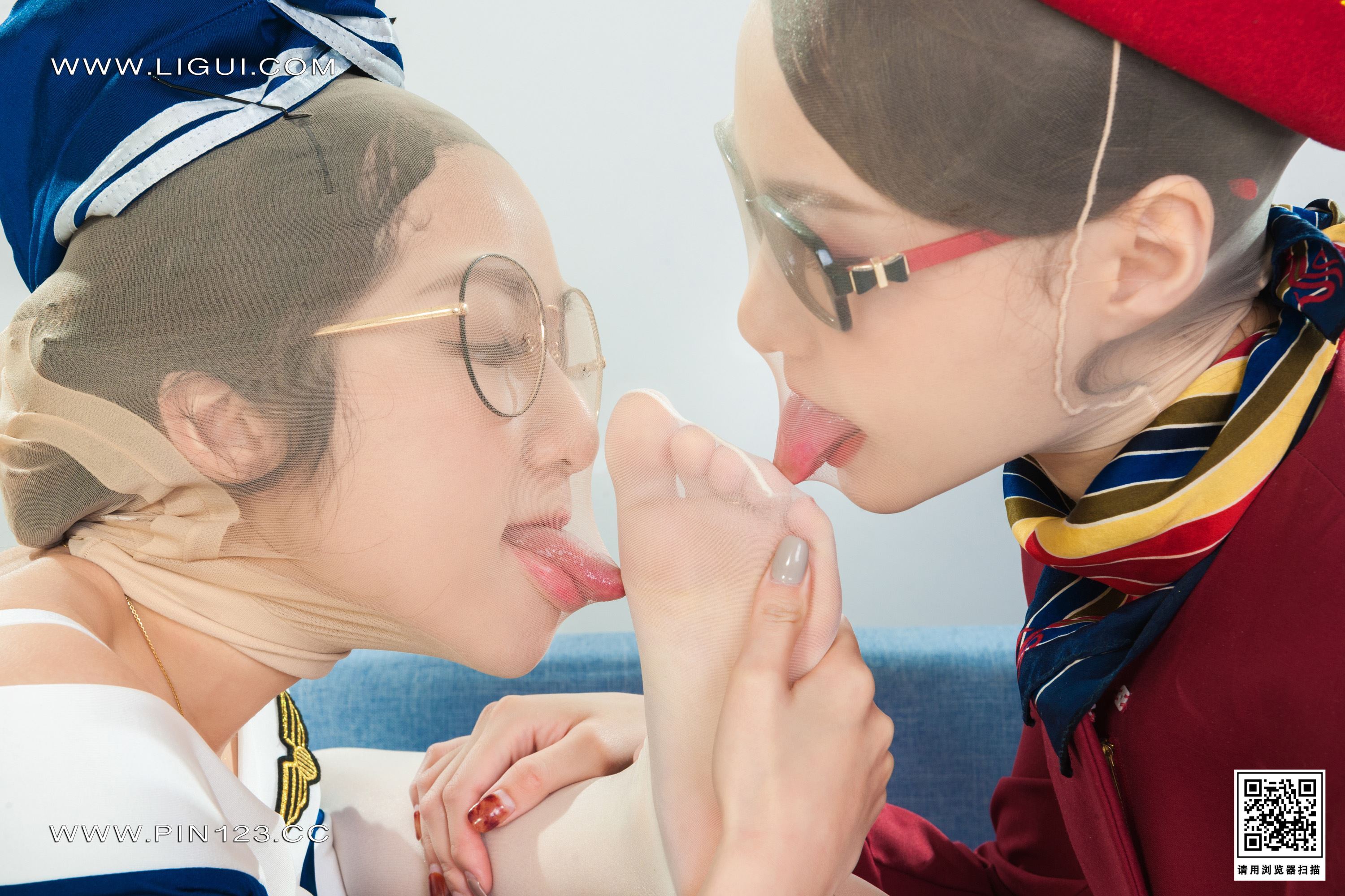 Ligui丽柜 2022.11.11 双生花-空中丝欲 汐汐＆心心